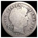 1913-S Silver Barber Dime NICELY CIRCULATED
