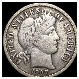 1907-O Silver Barber Dime LIGHTLY CIRCULATED