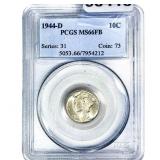 1944-D Mercury Silver Dime PCGS MS66 FB