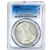 1890-S Morgan Silver Dollar PCGS AU58