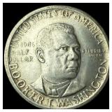 1946-S Silver Booker T. Washington Half Dollar NIC