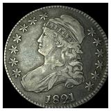 1821 Capped Bust Half Dollar NEARLY UNCIRCULATED