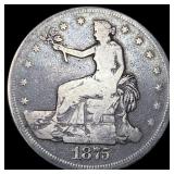 1875-S Silver Trade Dollar LIGHTLY CIRCULATED