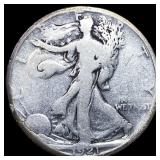1921-S Silver Walking Liberty Half Dollar NICELY C