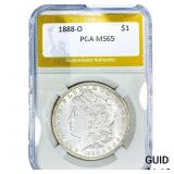 1888-O Morgan Silver Dollar PGA MS65