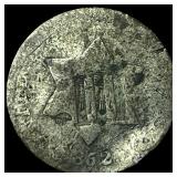 1852 Silver Three-Cent Piece NICELY CIRCULATED