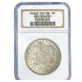1888-O Morgan Silver Dollar NGC AU53 Oval O
