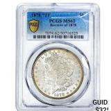 1878 Morgan Silver Dollar PCGS MS62