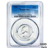 1941 Washington Silver Quarter PCGS PR67