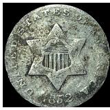1852 Silver Three-Cent Piece NICELY CIRCULATED