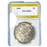 1896 Morgan Silver Dollar PGA MS65