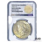 1924 Silver Peace Dollar NGC BU
