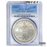 1996-S $1 Nat.Comm.Service PCGS MS69
