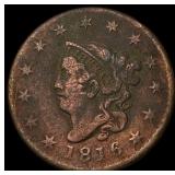 1816 Coronet Head Large Cent NICELY CIRCULATED