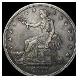 1877-S Silver Trade Dollar NEARLY UNCIRCULATED