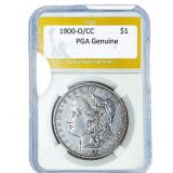 1900-O/CC Morgan Silver Dollar PGA Genuine
