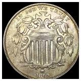 1869 Shield Nickel CLOSELY UNCIRCULATED