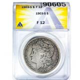 1903-S Morgan Silver Dollar ANACS F12