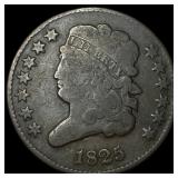 1825 Classic Head Half Cent CHOICE AU