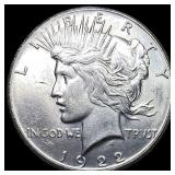 1922 Silver Peace Dollar CLOSELY UNCIRCULATED