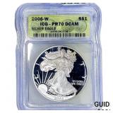 2006-W Silver Eagle ICG PR70 DCAM