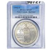 1996-S $1 Nat.Comm.Service PCGS MS69