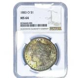 1883-O Morgan Silver Dollar NGC MS64