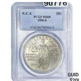 1996-S Sliver $1 N.C.S PCGS MS69