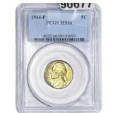 1944 Jefferson Nickel PCGS MS66