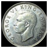 1941 New Zealand Silver 1 Florin