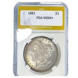 1881 Morgan Silver Dollar PGA MS64+