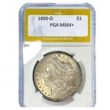 1899-O Morgan Silver Dollar PGA MS64+