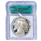 2001 Sliver $1 Buffalo ICG PR70 DCAM