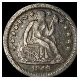 1849-O Silver Seated Liberty Dime NEARLY UNCIRCULA