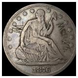 1876-S Silver Half Dollar (Seated Liberty) HIGH GR