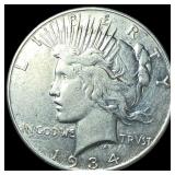 1934-S Silver Peace Dollar NEARLY UNCIRCULATED
