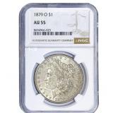 1879-O Morgan Silver Dollar NGC AU55