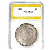 1886 Morgan Silver Dollar PGA MS65
