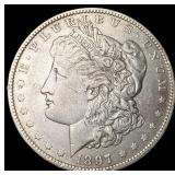 1897 Morgan Silver Dollar NEARLY UNCIRCULATED