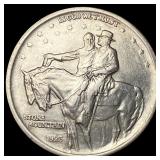 1925 Silver Half Dollar Stone Mountain CLOSELY UNC