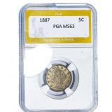 1887 Liberty Victory Nickel PGA MS63