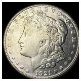 1921-S Silver Morgan Dollar CHOICE AU