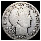 1906-D Silver Barber Half Dollar NICELY CIRCULATED
