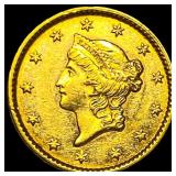 1853 $1 Gold Liberty Head CLOSELY UNCIRCULATED