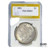 1881 Morgan Silver Dollar PGA MS64+