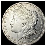 1891-O Silver Morgan Dollar ABOUT  UNCIRCULATED