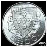 1940 Portugal Silver 5 Escudos