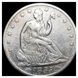 1855-O Silver Half Dollar NEARLY UNCIRCULATED
