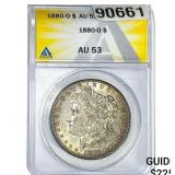 1880-O Morgan Silver Dollar ANACS AU53