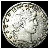 1912 Barber Silver Quarter CLOSELY UNCIRCULATED